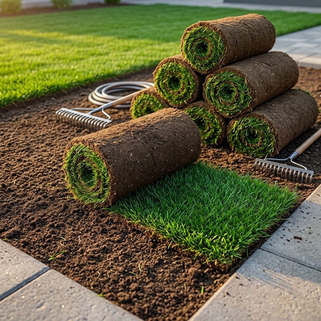 Natural grass installation